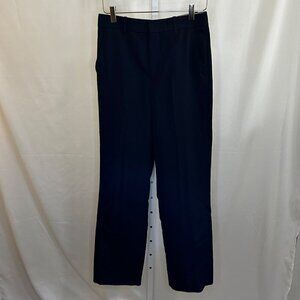 Zara Size XS Trousers Pants Office Business Work Navy Blue Straight Leg